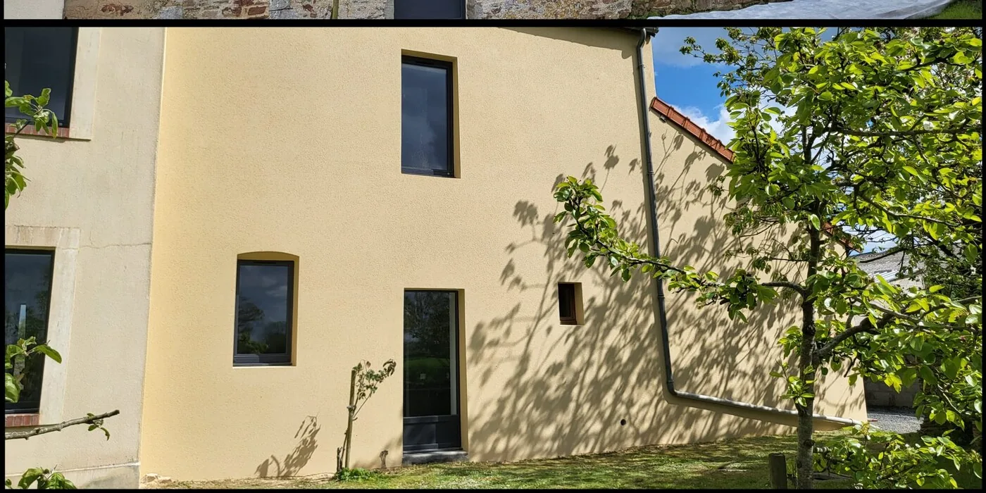 Pignon, finition claire : après les travaux